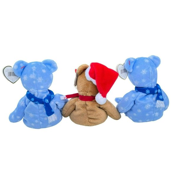 Set Of 3 Vintage Ty Original Beanie Baby 1999 and 1997 - Stuffed Animal Bear - Picture 2 of 16